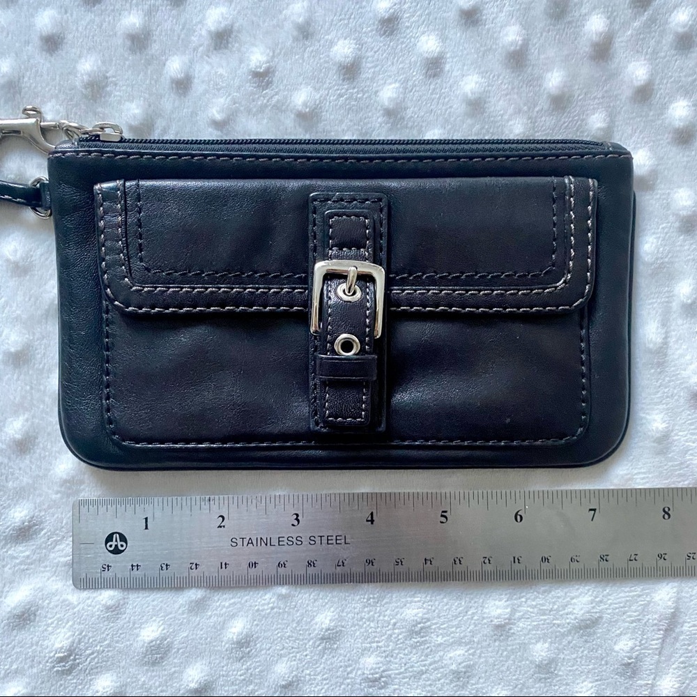 Leather wristlet